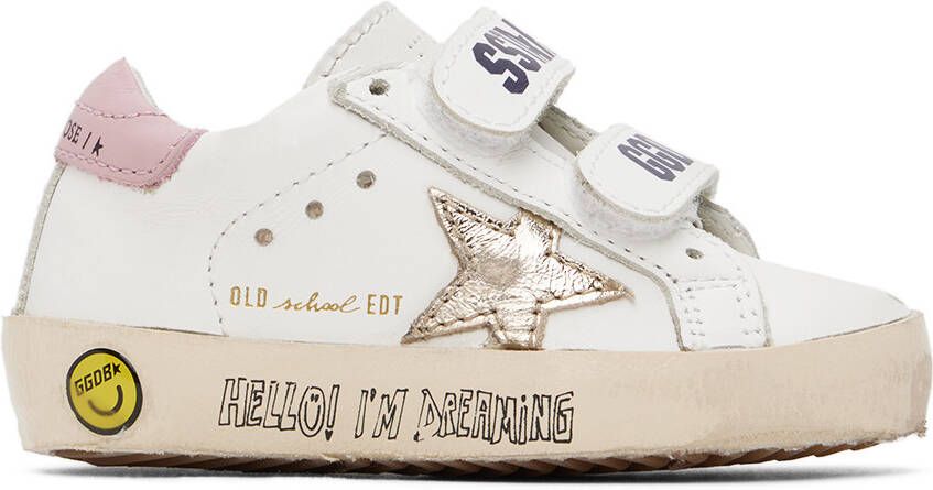 Golden Goose Baby White Old School Sneakers - Picture 4