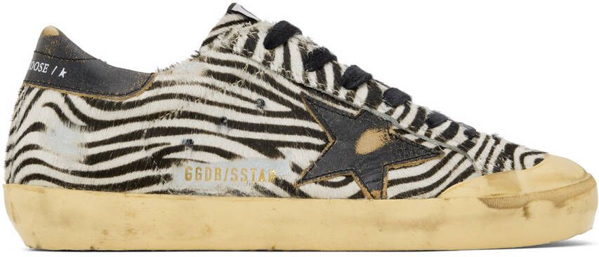 Golden Goose Black & White Superstar Classic Sneakers - Picture 5