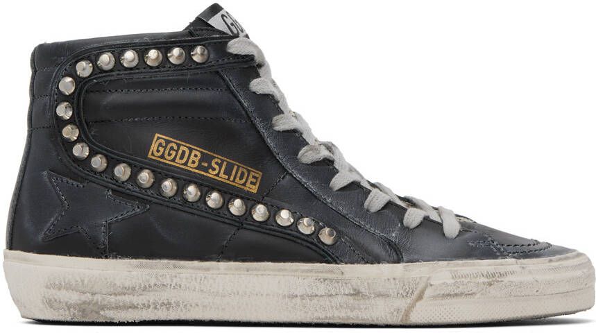 Golden Goose Black Slide Classic Sneakers - Picture 5