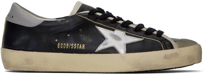 Golden Goose Black Super-Star Sneakers - Picture 3