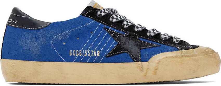 Golden Goose Blue Super-Star Sneakers - Picture 5