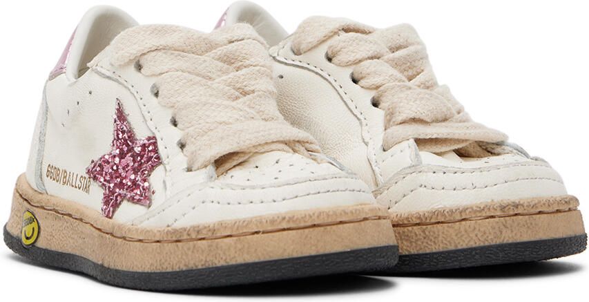 Golden Goose Baby Off-White Ball Star Sneakers - Picture 3