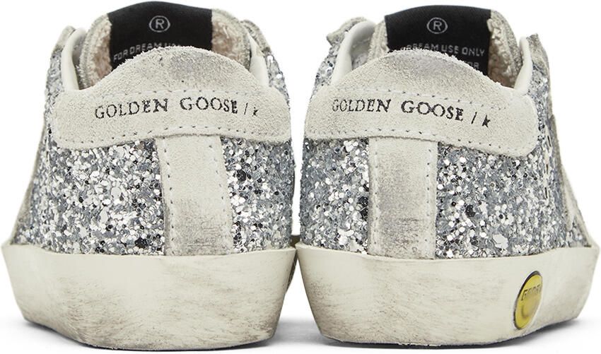 Golden Goose Baby Silver Glitter Super-Star Classic Sneakers