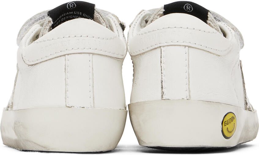 Golden Goose Baby White Old School Sneakers - Picture 4