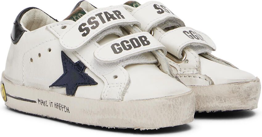 Golden Goose Baby White Old School Sneakers - Picture 2