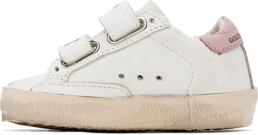Golden Goose Baby White Old School Sneakers - Picture 3