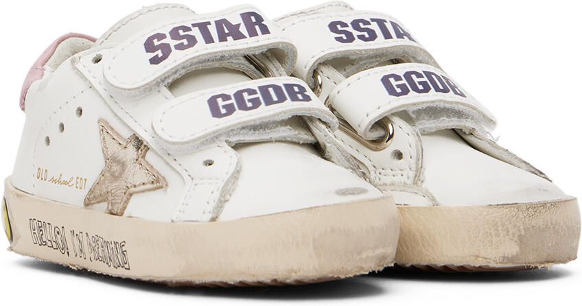 Golden Goose Baby White Old School Sneakers - Picture 2