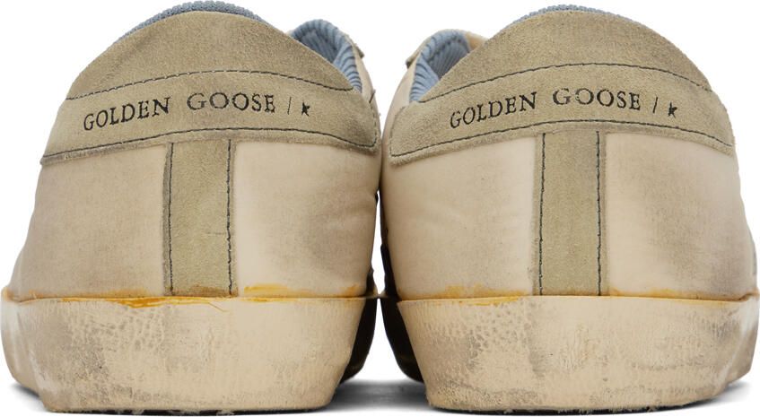 Golden Goose Beige & Taupe Super-Star Sneakers