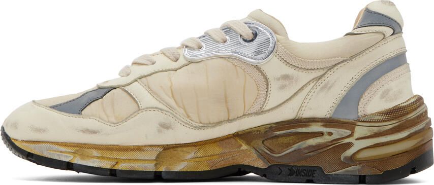 Golden Goose Beige Dad-Star Sneakers - Picture 3