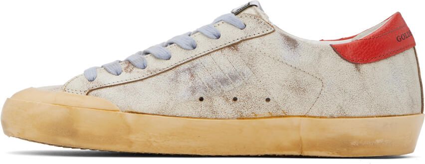 Golden Goose Beige Super-Star Penstar Sneakers - Picture 6
