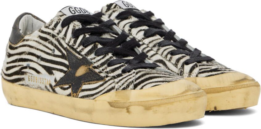 Golden Goose Black & White Superstar Classic Sneakers - Picture 2