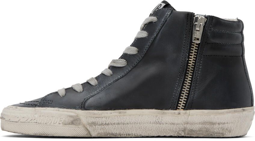 Golden Goose Black Slide Classic Sneakers - Picture 3