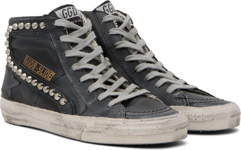 Golden Goose Black Slide Classic Sneakers - Picture 2
