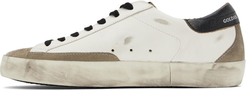 Golden Goose Blue & White Super -Star Sneakers - Picture 3