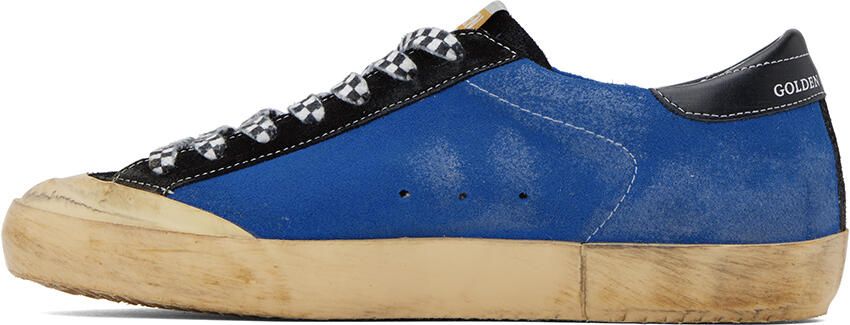 Golden Goose Blue Super-Star Sneakers - Picture 3