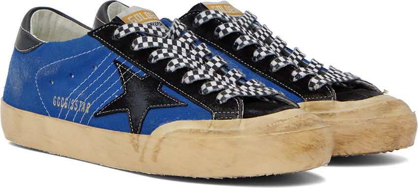 Golden Goose Blue Super-Star Sneakers - Picture 2