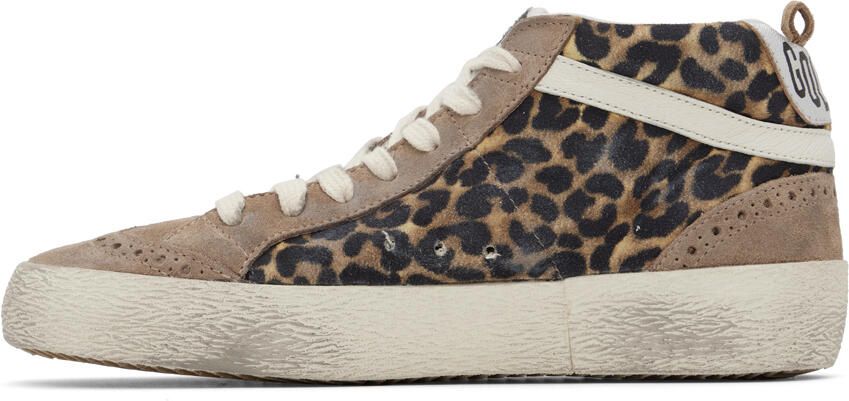 Golden Goose Brown & Black Mid Star Classic Sneakers - Picture 3
