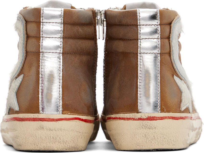 Golden Goose Brown Slide Sneakers