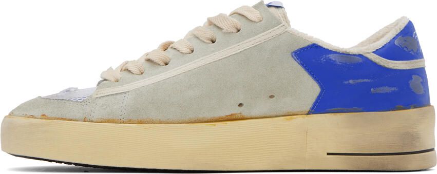 Golden Goose Gray & Blue Stardan Sneakers - Picture 3