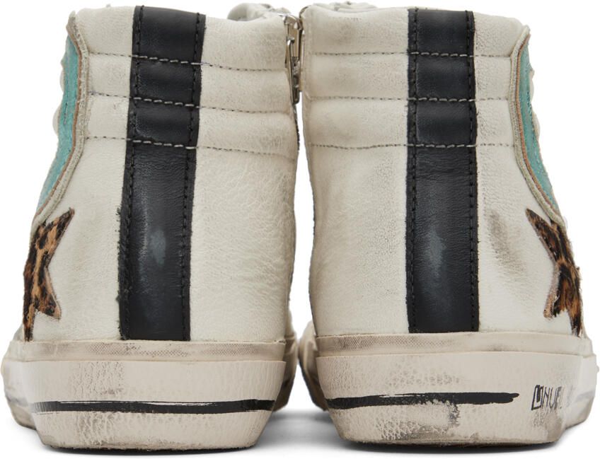 Golden Goose Gray Slide High-Top Sneakers - Picture 5