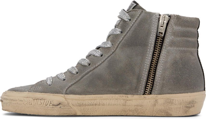 Golden Goose Gray Slide Sneakers - Picture 3