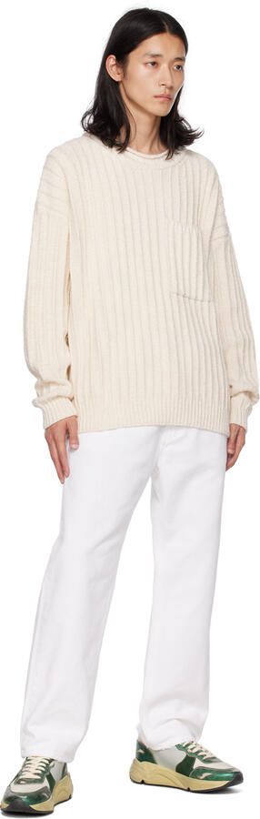 Golden Goose Beige Super-Star Penstar Sneakers - Picture 8