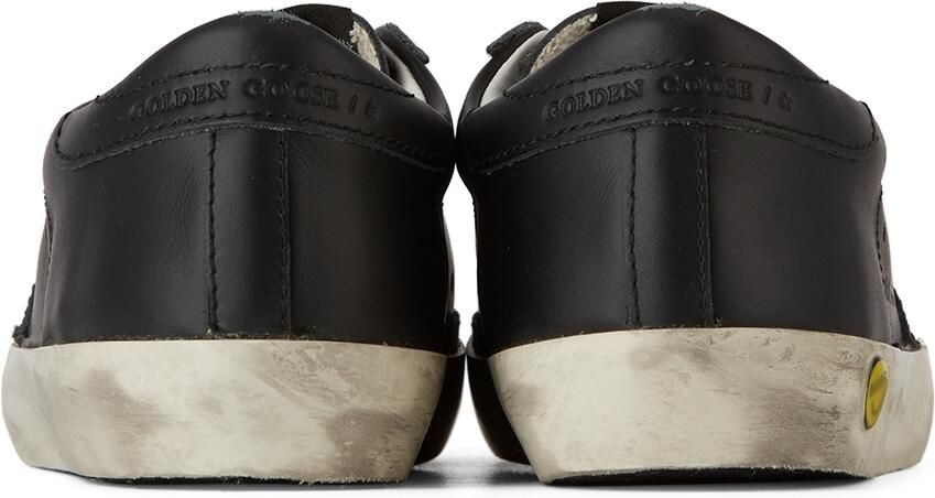 Golden Goose Kids Black Old School Velcro Sneakers - Picture 2