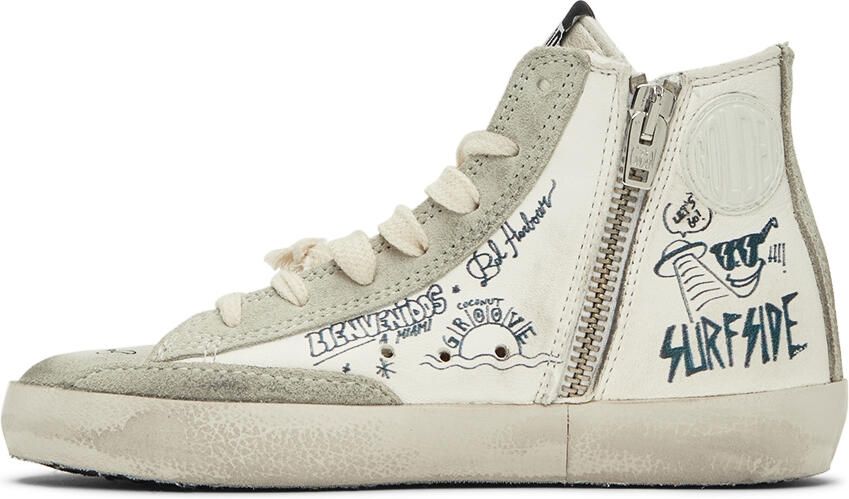 Golden Goose Kids White Francy Classic Sneakers - Picture 3