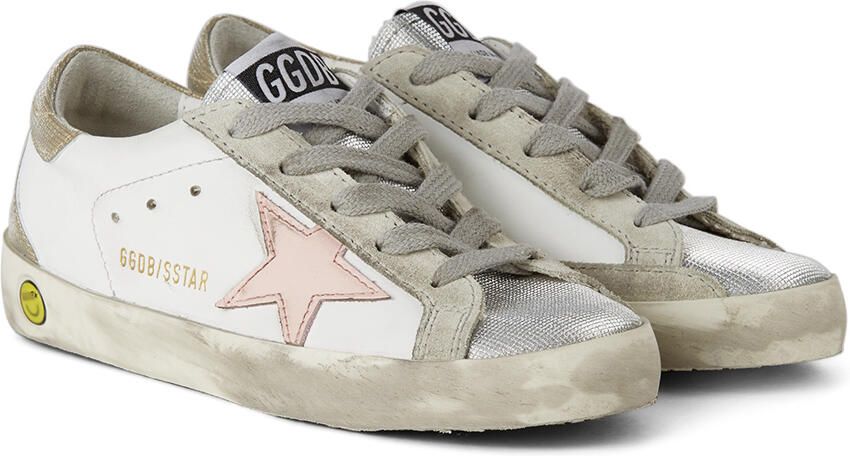 Golden Goose Kids White Super-Star Classic Spur Sneakers - Picture 2