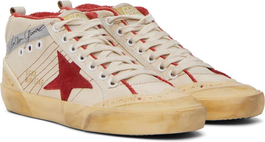 Golden Goose Off-White Mid Star Sneakers - Picture 2