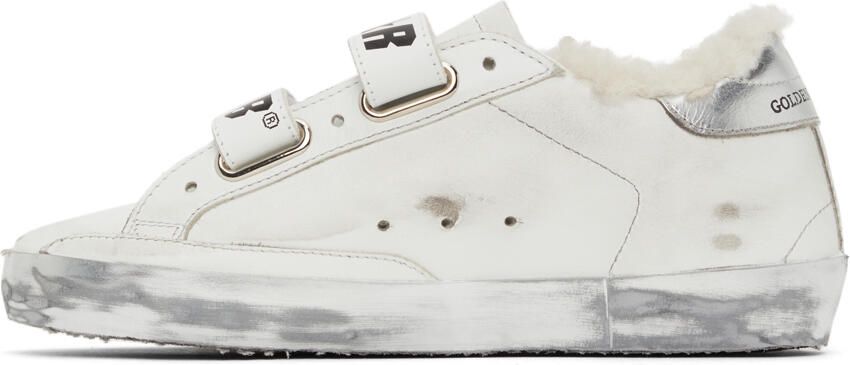 Golden Goose Shearling & Glitter Old School Sneakers - Picture 4