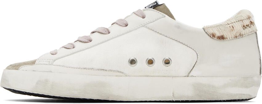 Golden Goose SSENSE Exclusive Beige Super-Star Double Quarter Sneakers - Picture 7