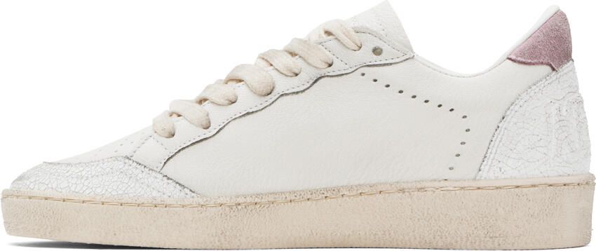 Golden Goose SSENSE Exclusive White & Beige Limited Edition Ballstar Sneakers - Picture 3