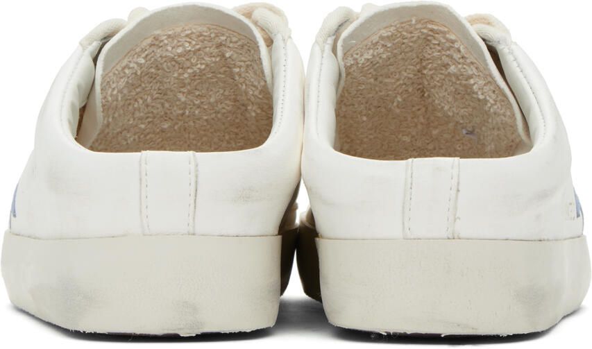 Golden Goose SSENSE Exclusive White & Blue Ball Star Sabot Sneakers