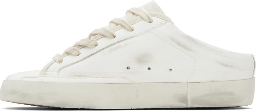 Golden Goose SSENSE Exclusive White & Blue Ball Star Sabot Sneakers - Picture 3