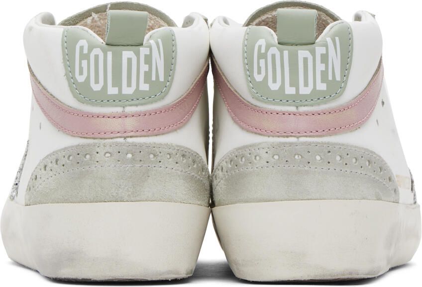 Golden Goose SSENSE Exclusive White & Gray Mid Star Sneakers