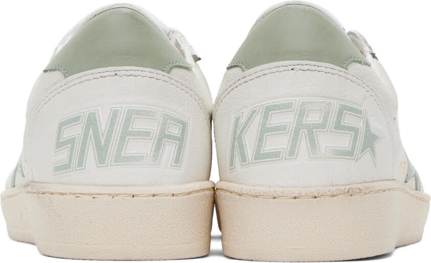 Golden Goose SSENSE Exclusive White & Green Ball Star Sneakers - Picture 5