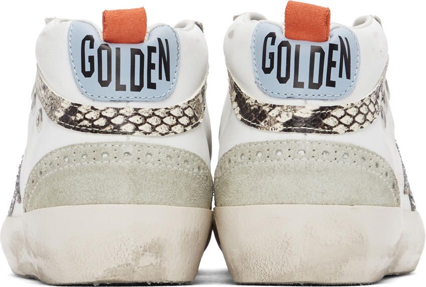 Golden Goose SSENSE Exclusive White & Grey Mid Star Classic Sneakers - Picture 2