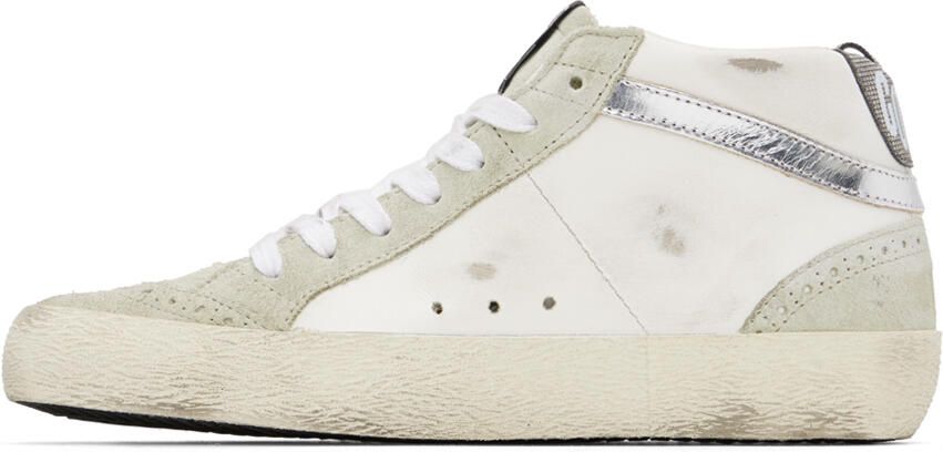 Golden Goose SSENSE Exclusive White Mid Star Sneakers - Picture 3
