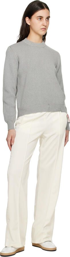 Golden Goose White & Black Sky-Star Sneakers - Picture 4