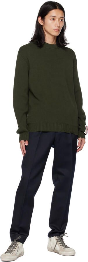 Golden Goose White & Gray Slide Classic Sneakers - Picture 4