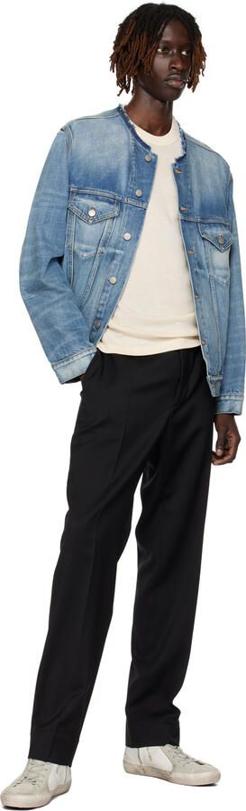 Golden Goose White & Gray Slide Sneakers - Picture 4