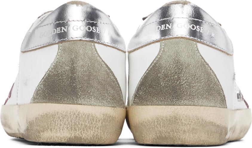 Golden Goose White & Grey Super-Star Classic Sneakers - Picture 2