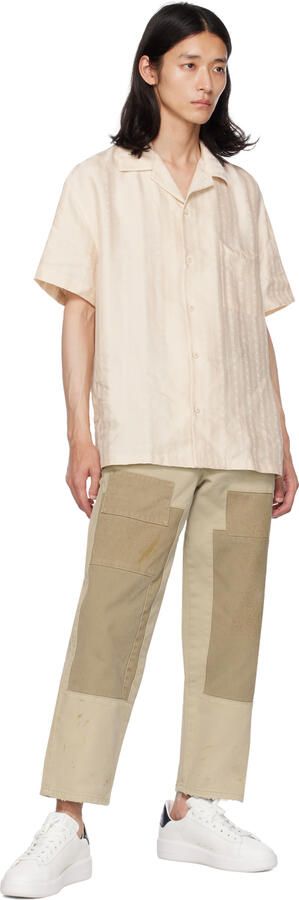 Golden Goose White & Navy Purestar Sneakers - Picture 4