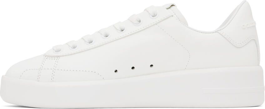 Golden Goose White Purestar Sneakers - Picture 3