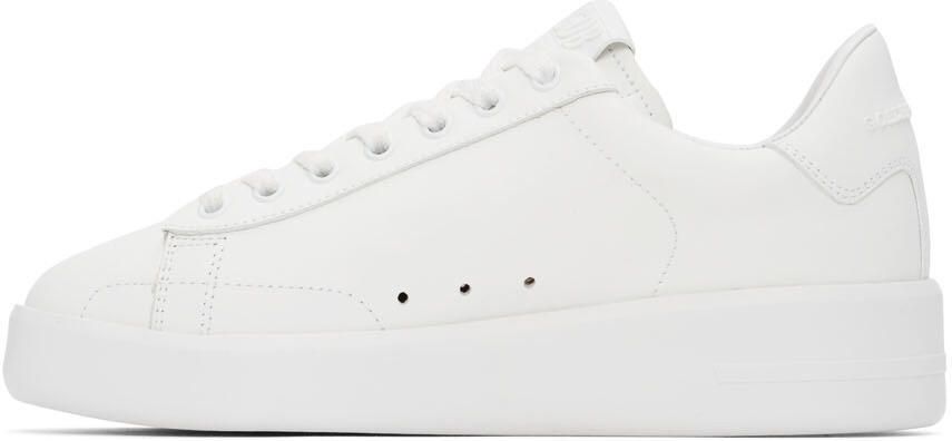 Golden Goose White Purestar Sneakers - Picture 3