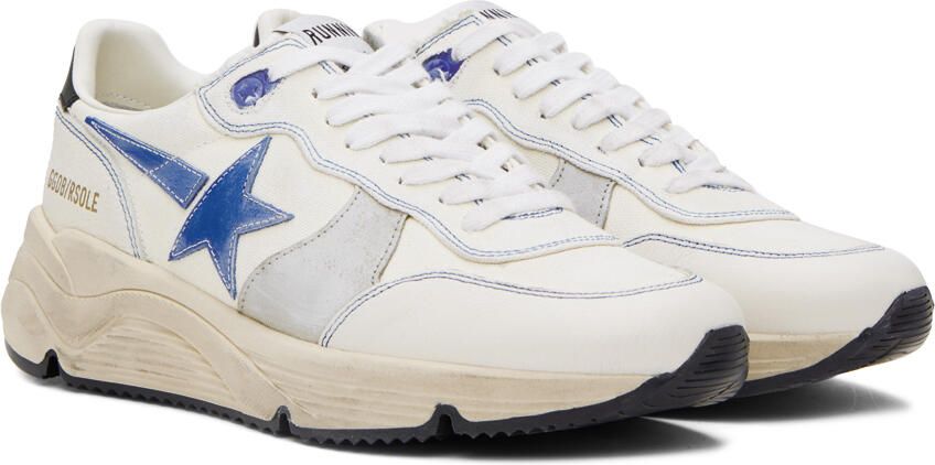 Golden Goose White Running Sole Sneakers - Picture 2