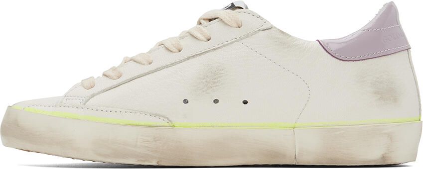 Golden Goose White Super-Star Classic Low-Top Sneakers - Picture 3