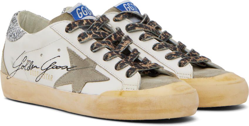 Golden Goose White Super-Star Sneakers - Picture 2