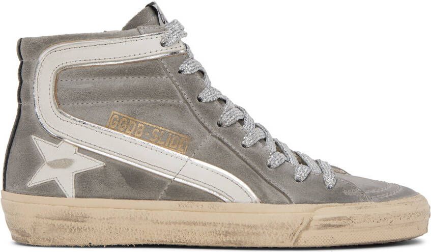 Golden Goose Gray Slide Sneakers - Picture 4